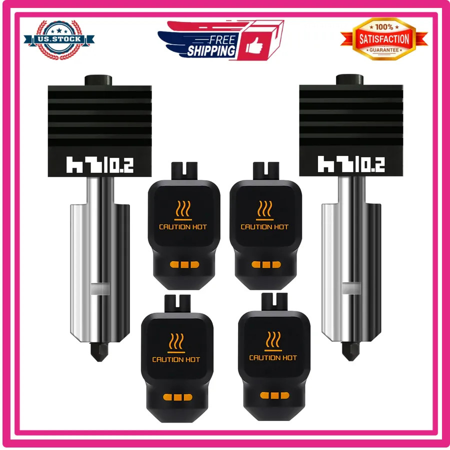 2PK 0.2mm Hardened Steel Hotend Nozzle for Bambu Lab P2S X2D H2D H2C H2S A1