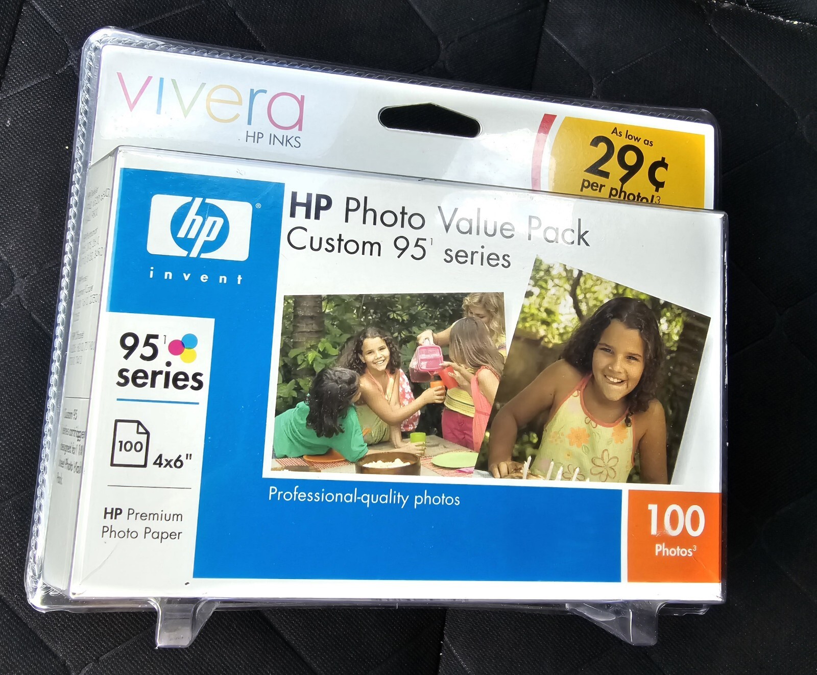HP Vivera Inks Photo Value Pack Custom 95 Series 100 4x6 Photo Paper *Sealed*