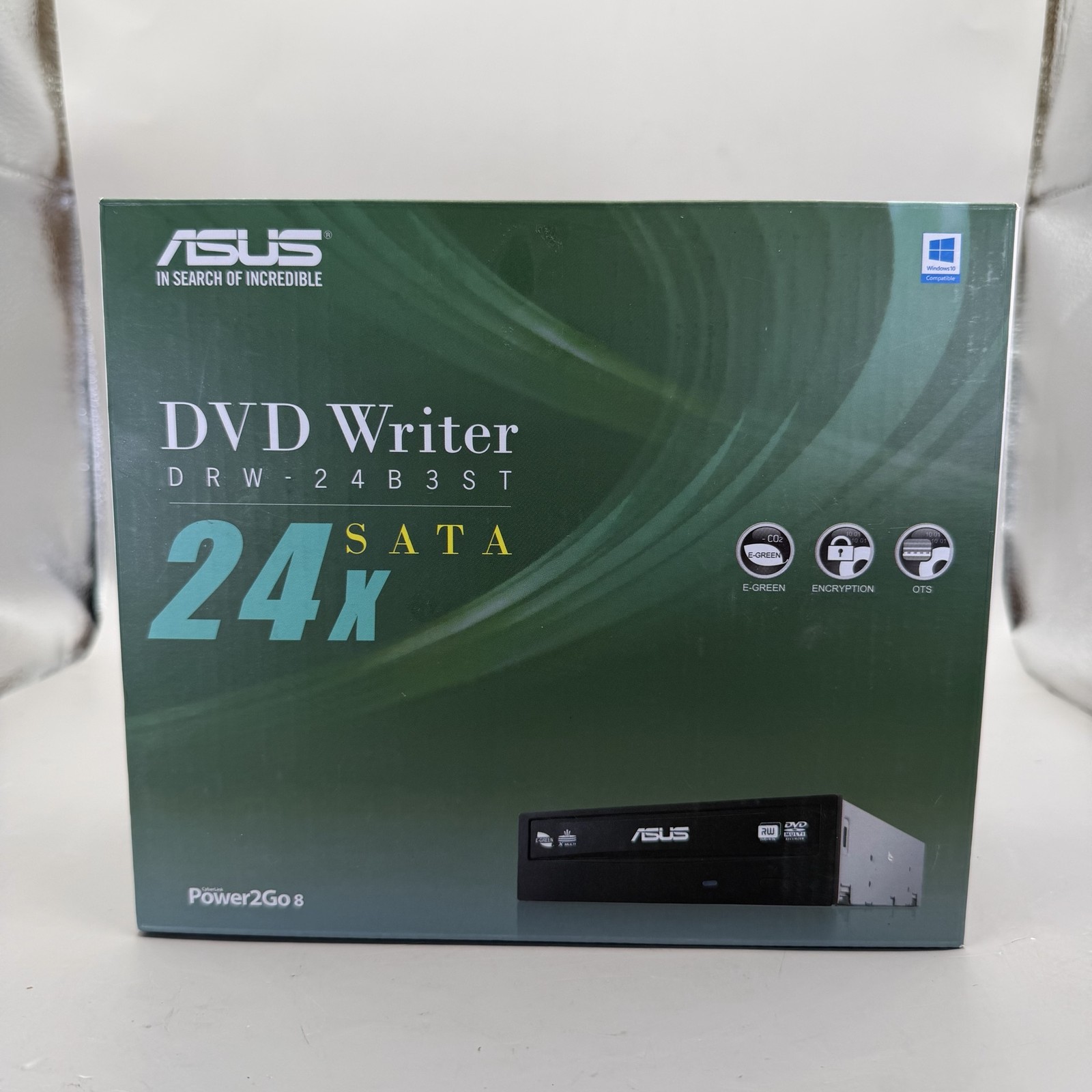 ASUS DRW-24B3ST 24X SATA Internal DVD Writer Drive Black PC Encryption AES256
