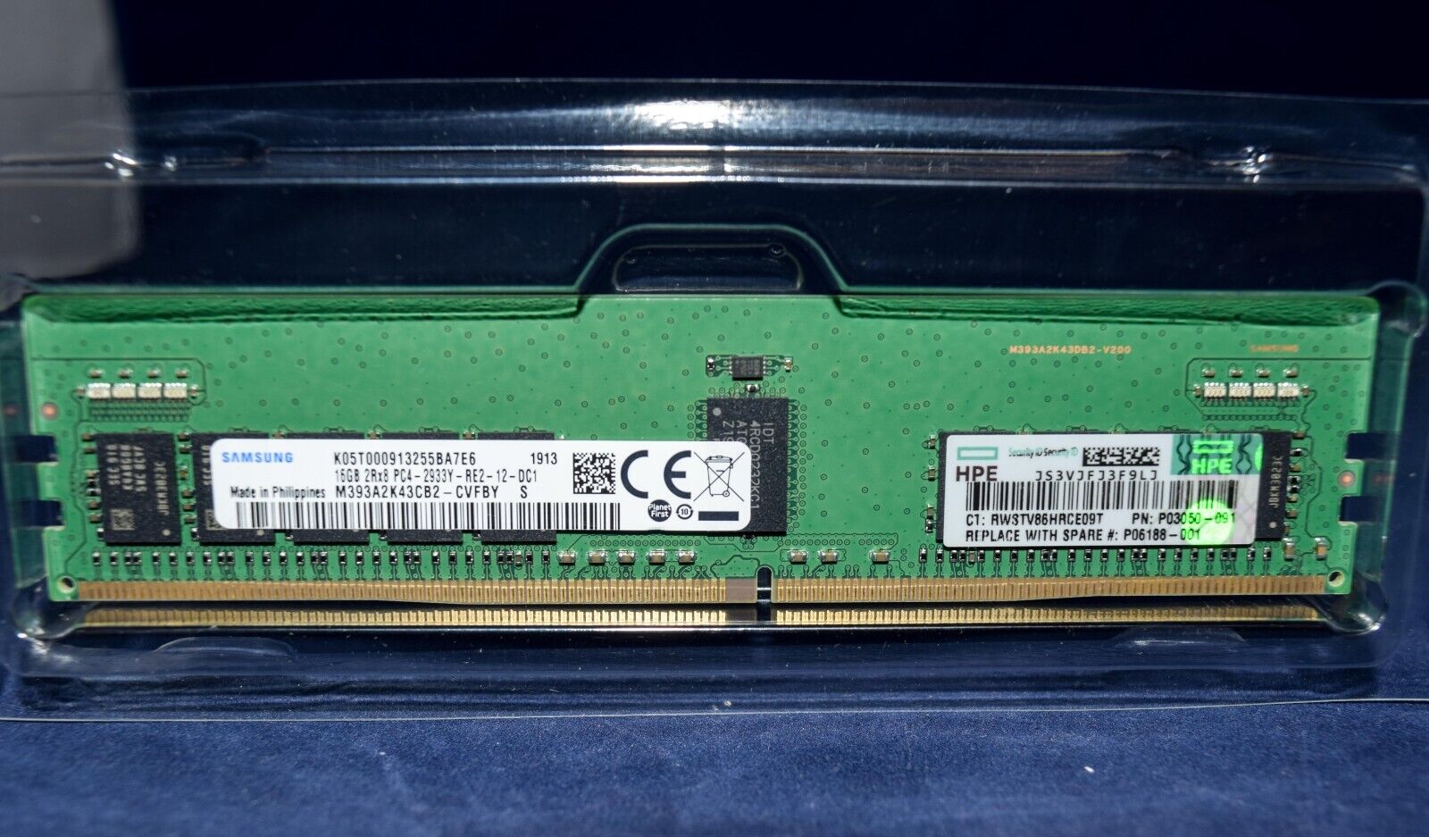 P03050-091 HPE 16GB 2Rx8 PC4-2933Y Smart Memory P00922-B21 P06188-001