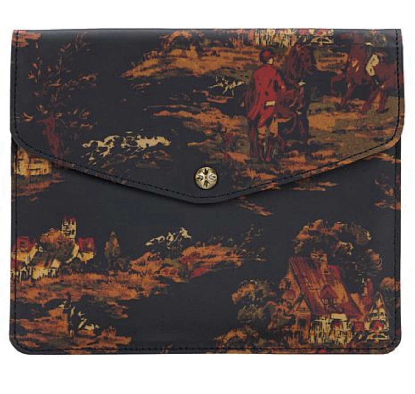 New Patricia Nash Midi iPad/ Tablet Case Kent Country Side 10.5” L X 8.25” H