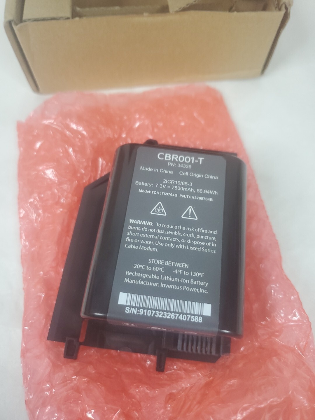 Original CBR001-T for Comcast xfinity Power Cable Modem Battery 7.4V Li-ion B...
