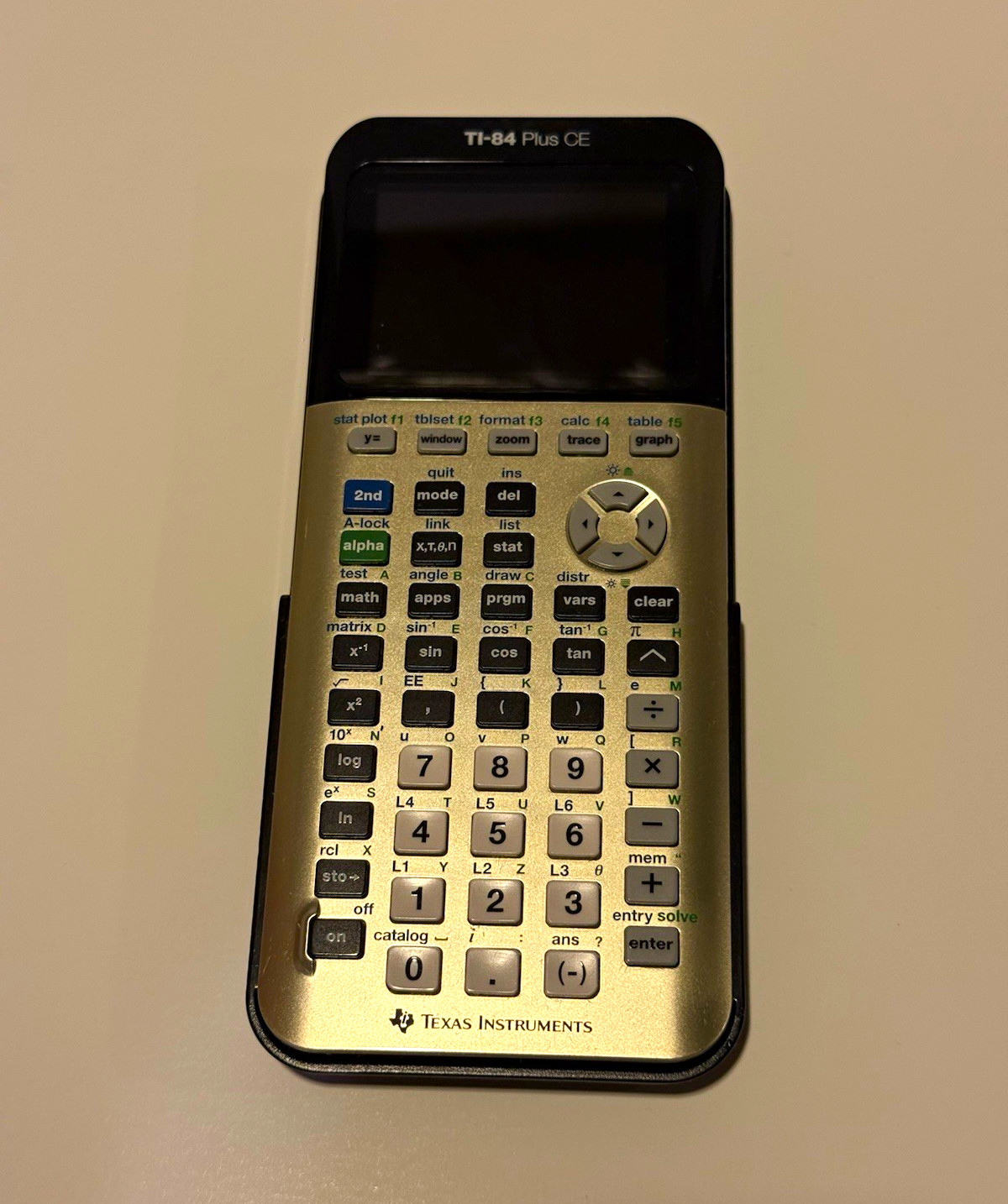 Texas Instruments TI-84 Plus CE Graphing Calculator, Silver/Black w Charger