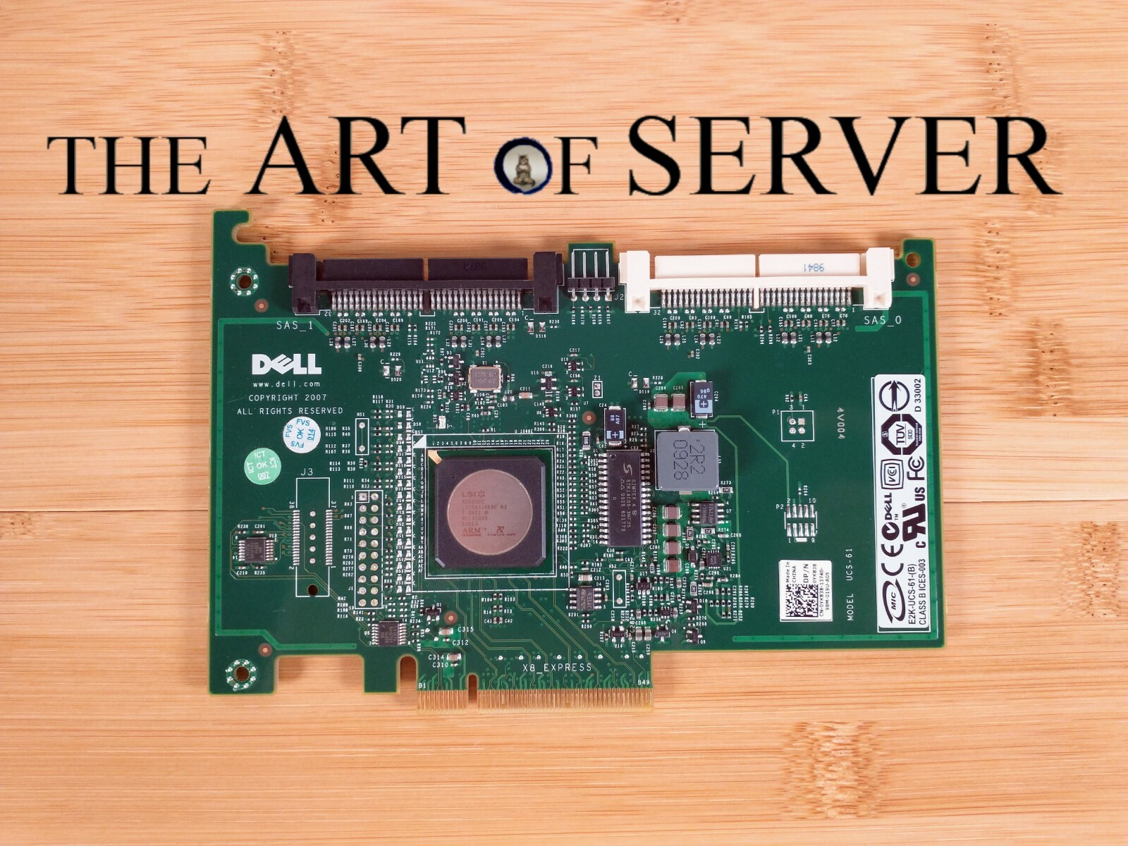 Dell YK838 SAS6i/R 3Gbps HBA w/ LSI SAS1068E P21 IT Mode for ZFS TrueNAS unRAID