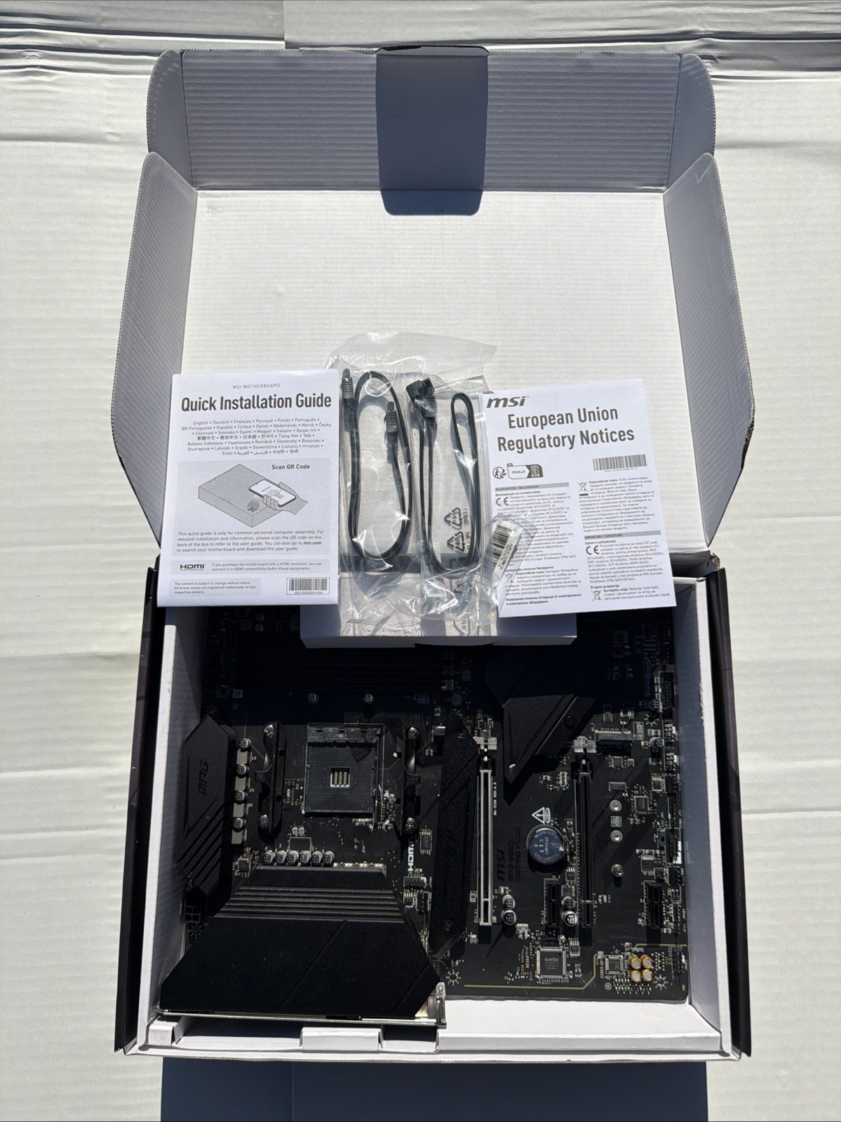 Read Description MSI MPG B550 Gaming Plus V1 Motherboard (AMD Ryzen 5000, AM4)