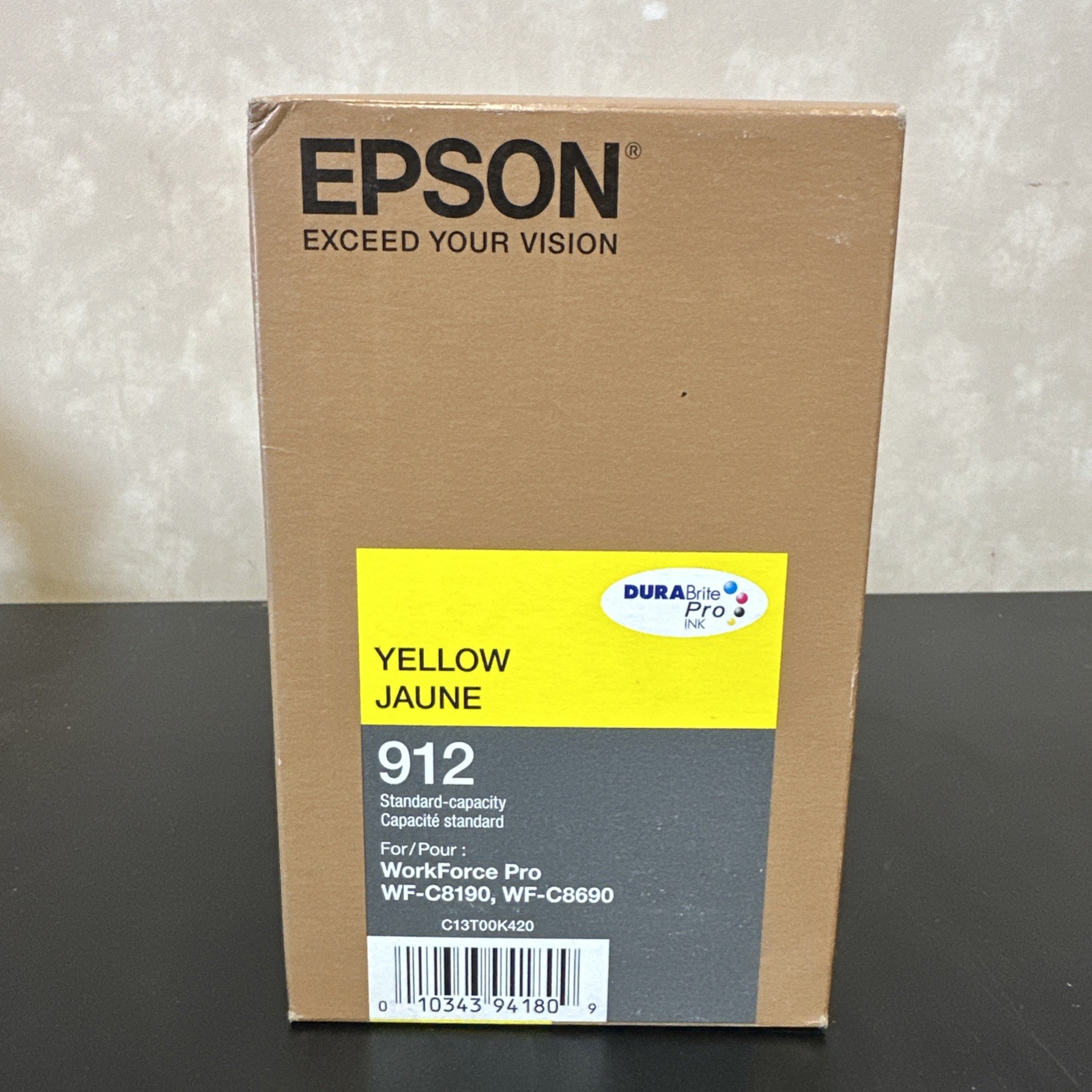 Epson 912  DURABrite Pro T912420 -Ink -Cartridge - Standard Capacity Yellow