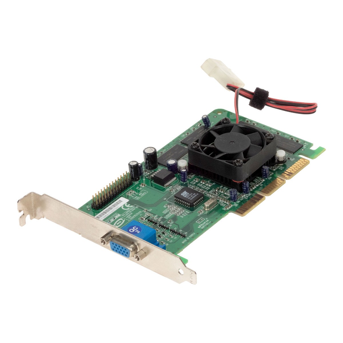 Inside Tnc Nvidia Riva Tnt2 M64 32Mb Iv001As T2M64-1N037921 Agp With Cooler