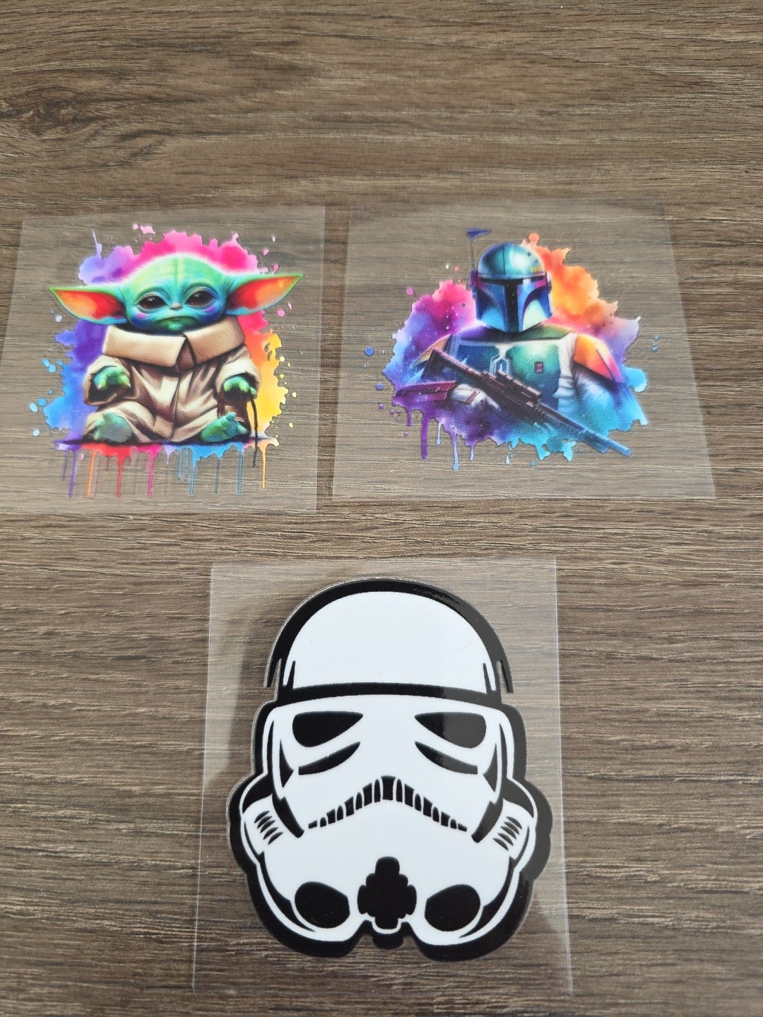 Star Wars Bundle Decal Set 3pc Raised Full Color UV DTF 3in