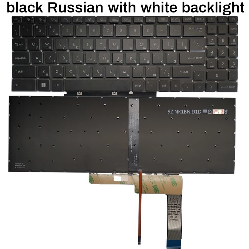 Laptop New For MSI Stealth 17 Studio A13VH-053US Russian Keyboard RU