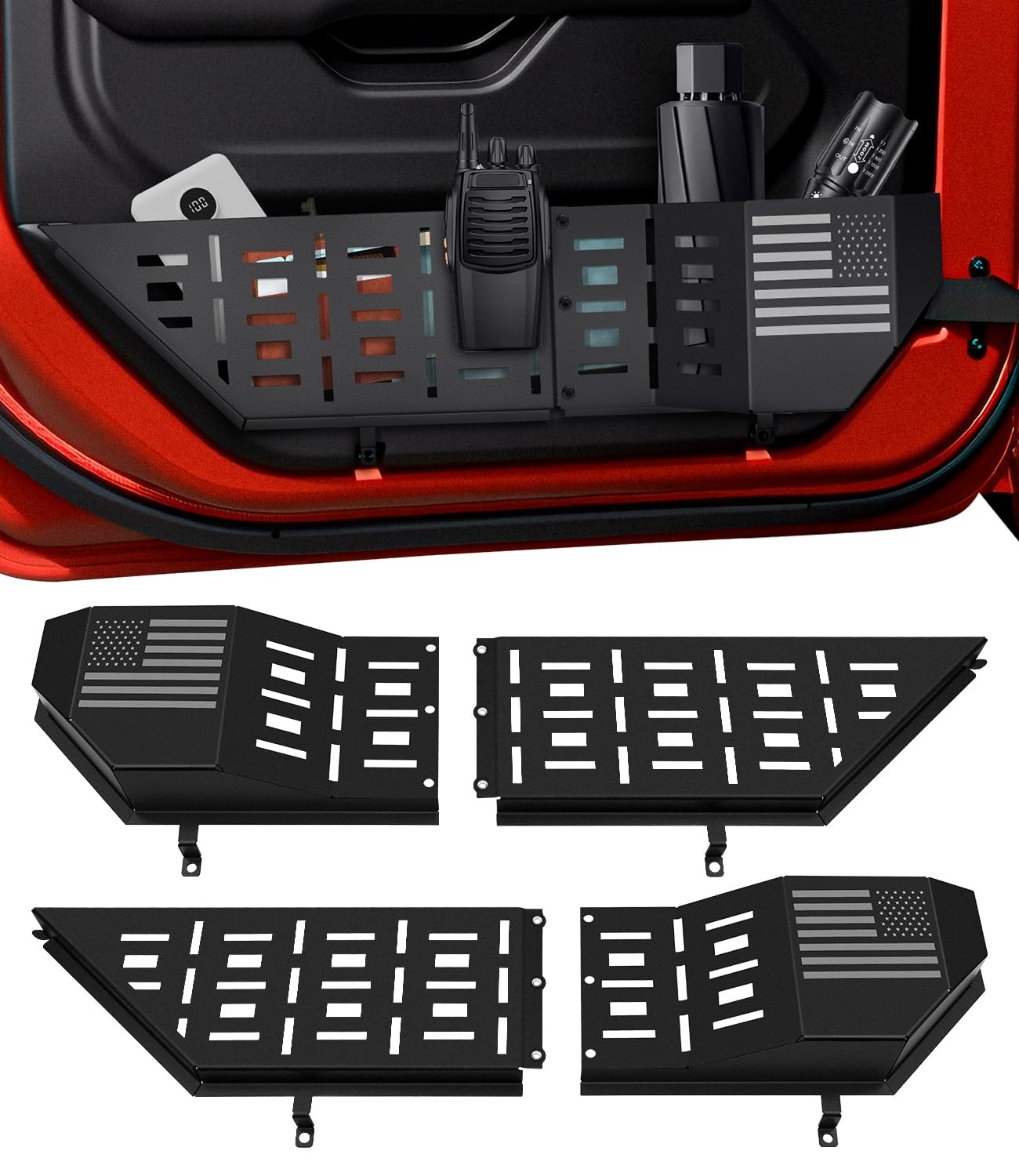 MEALAM Front Door Storage Box for Jeep Wrangler JL JLU 4XE 20182025 & Gladiat...