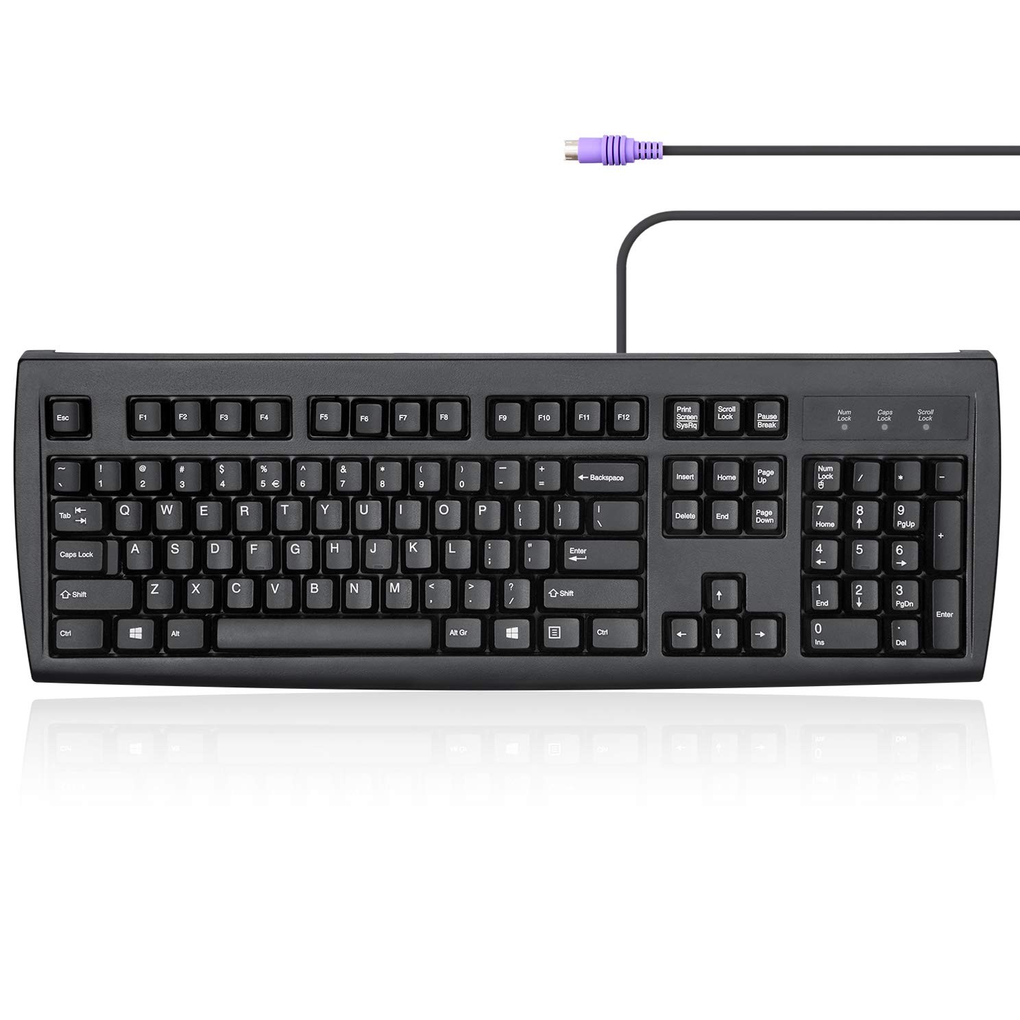 Periboard-107 Wired PS2 Full Size Keyboard, US English Layout