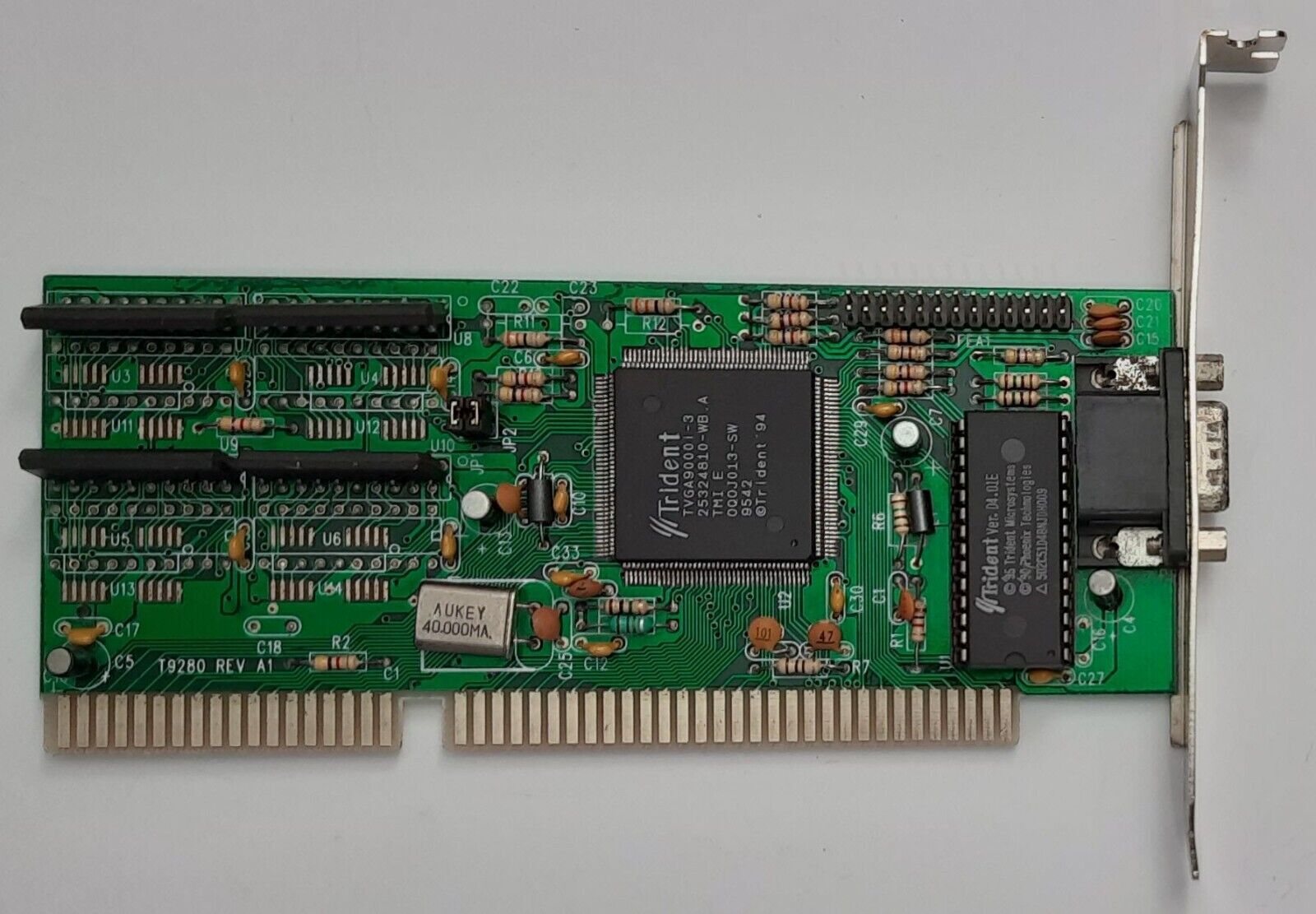 Surf Multimedia T9280 ISA Graphics Card (Trident TVGA9000i-3, 512KB, Retro, 1995)