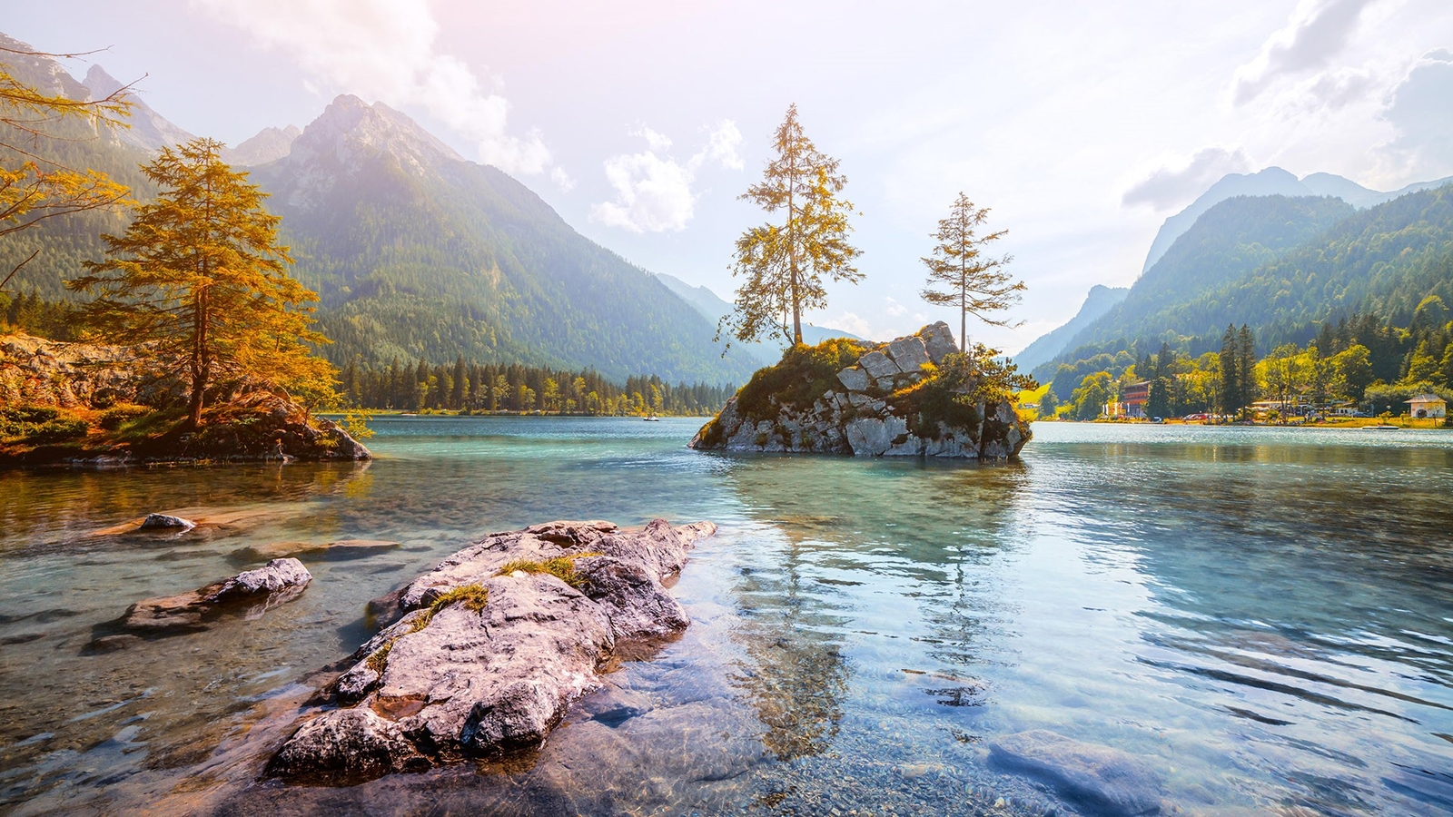 Landscape forest nature summer mountains valley rocks Custom Gaming Mat Desk