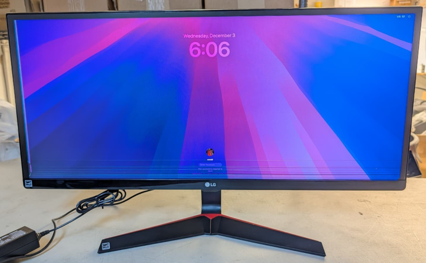 FOR PARTS LINES - LG 29UM69G-B UltraWide FHD Monitor 29" HDMI DisplayPort USB-C