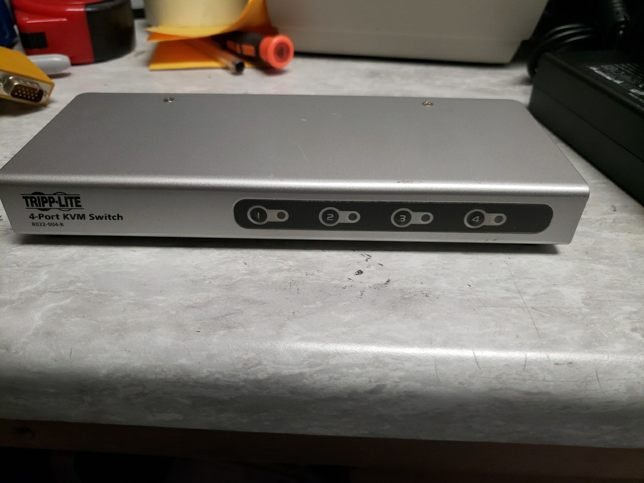 Tripp Lite B022-004-R 4-Port KVM Switch with 1 cable 