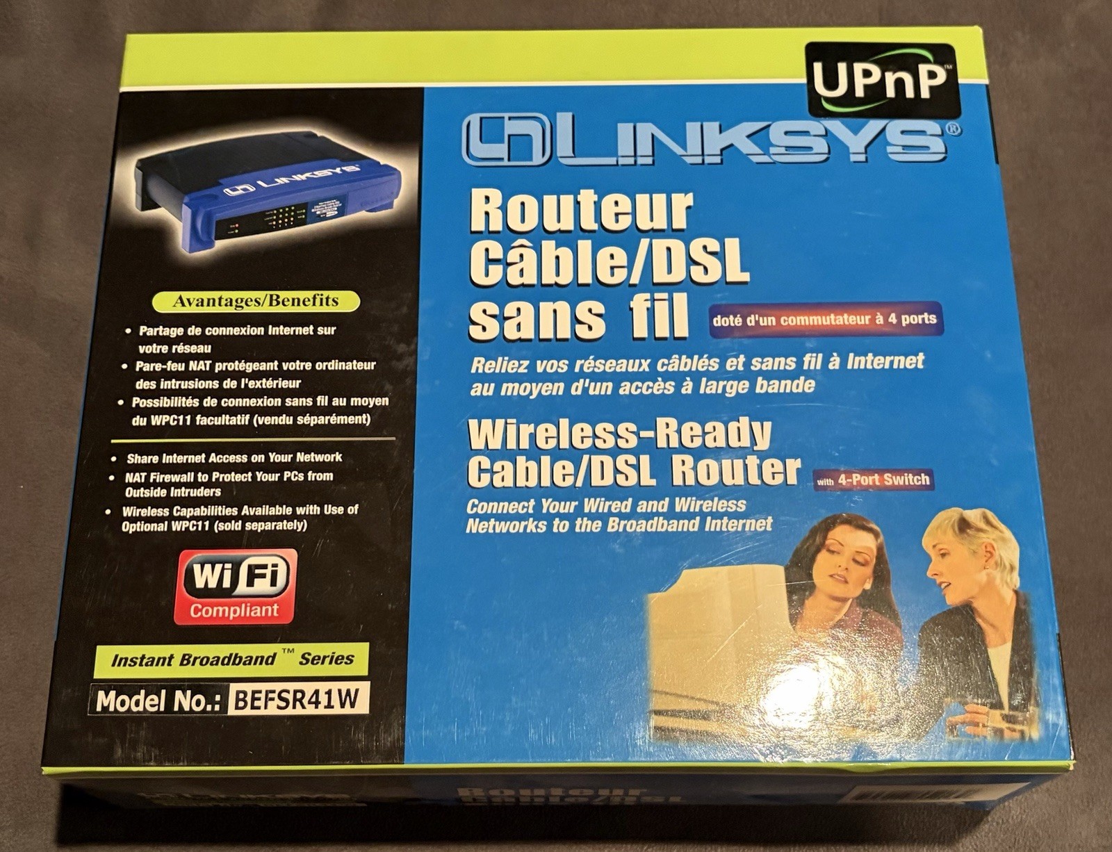 Linksys BEFSR41W Cable/DSL Router with 4-Port Switch Brand New