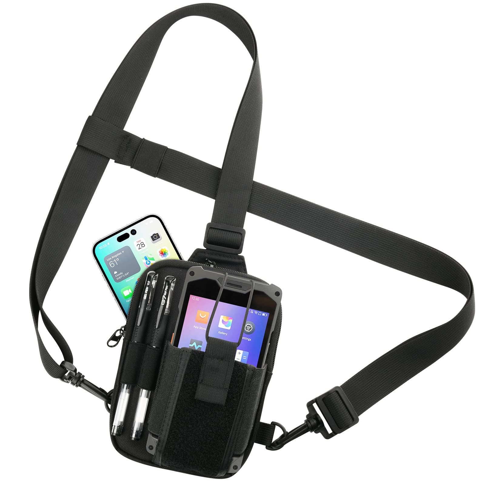 Scanner Holster, Universal Barcode Scanner Chest Harness, Carrying Case Pouch...