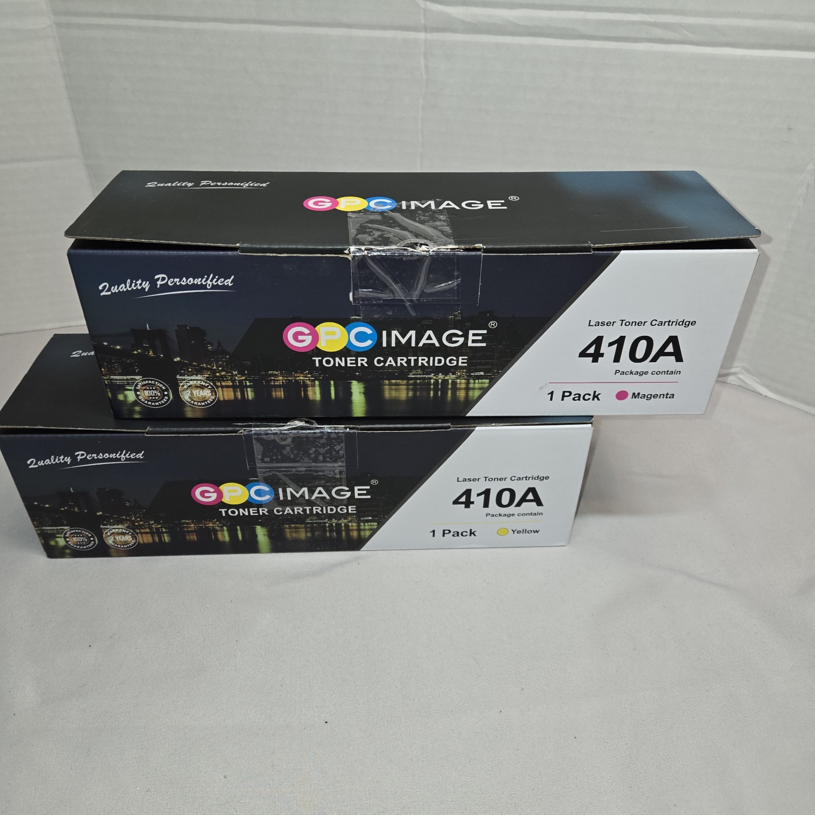 GPC Image Toner Cartridges HP 410A CF410A Laserjet Yellow & Magenta Sealed  Nwot
