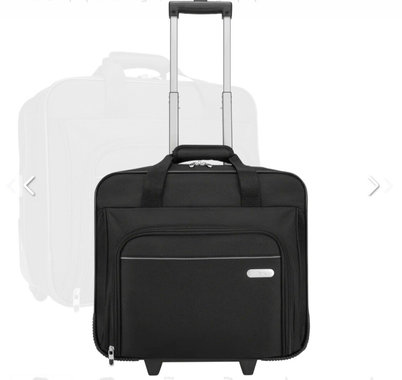 Targus 16 inch Rolling Travel Laptop Case, Black Spacious Foam Padded (TBR003US)