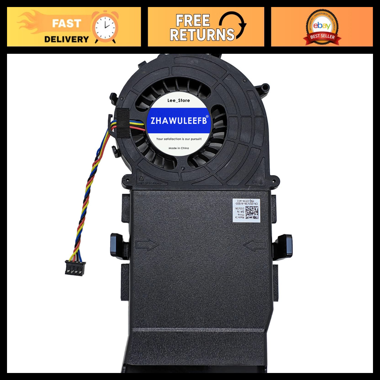 Replacement Laptop Cooling Fan for Optiplex 3020M 3040M 5060M 7060M Mini DC5V 4.