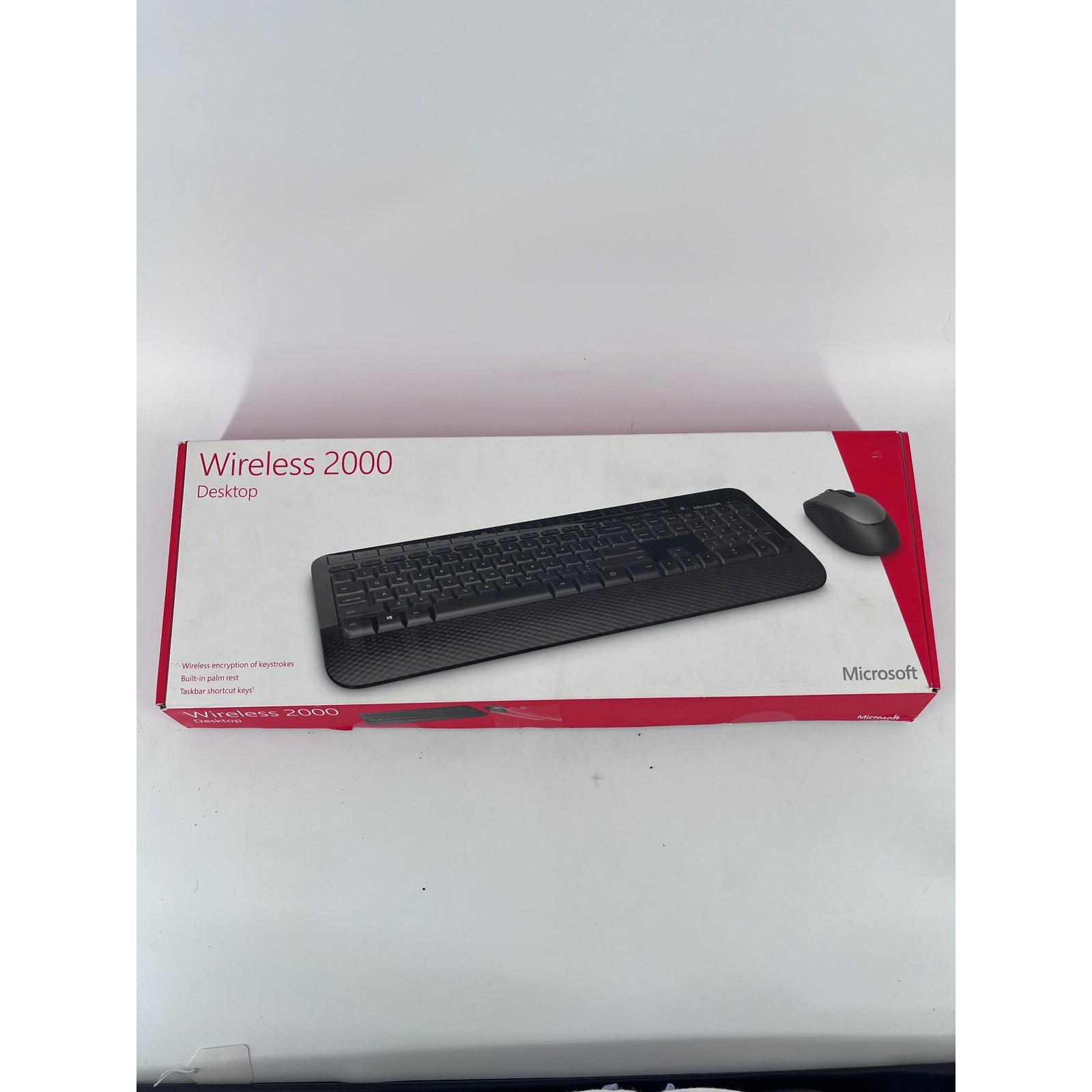 Microsoft Wireless 2000 Desktop Keyboard and Mouse Set Black M7J-00001 AES