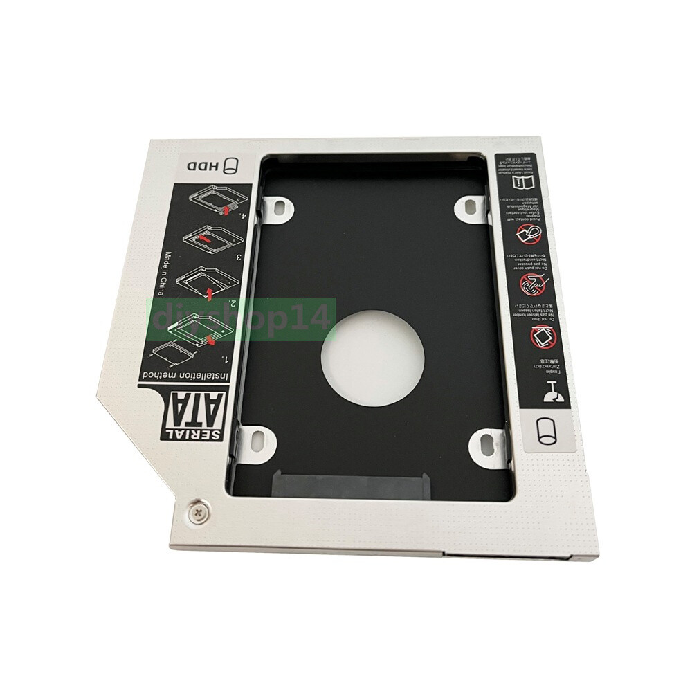 9.5mm 2nd SSD Hard Drive Caddy Adapter For Lenovo IdeaPad Z500 Z500t Z510 Z510t