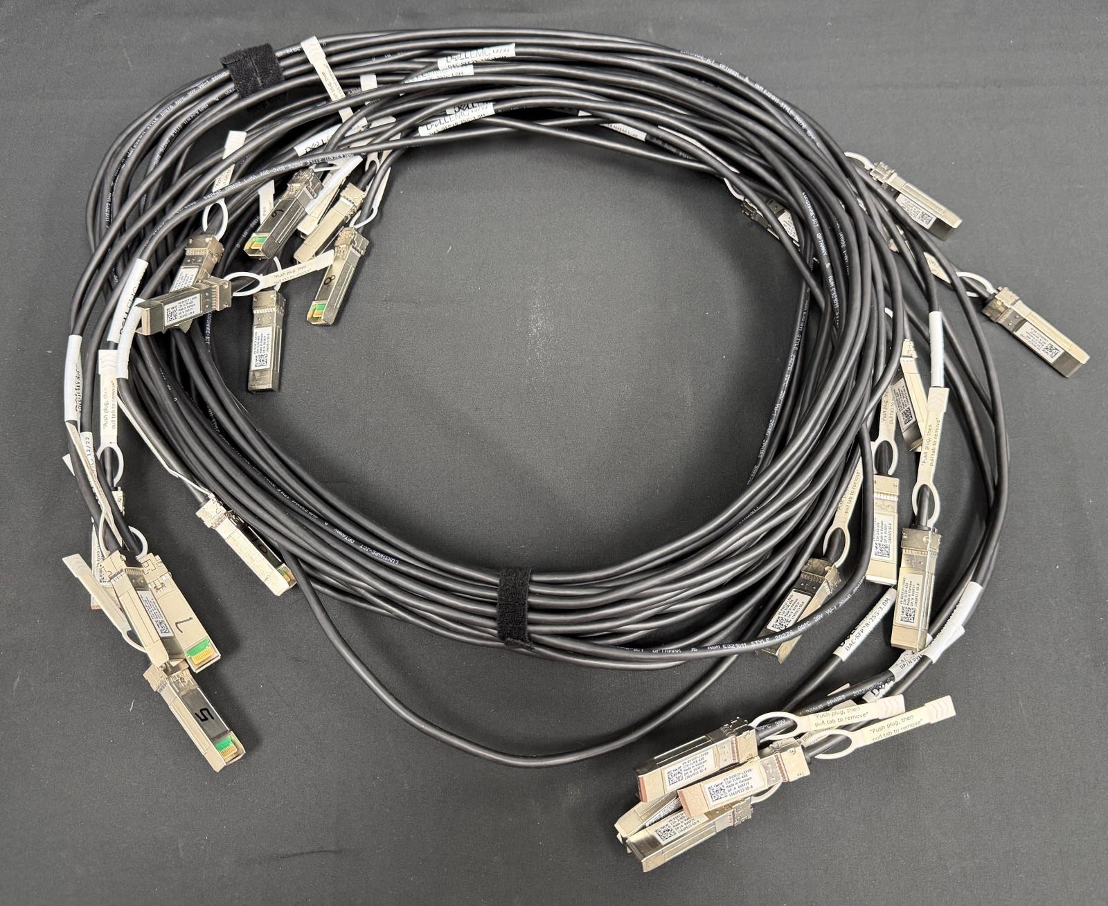 Lot of 5 Dell EMC VXFJY 3M SFP28 25GbE Passive Twinax DAC Networking Cable