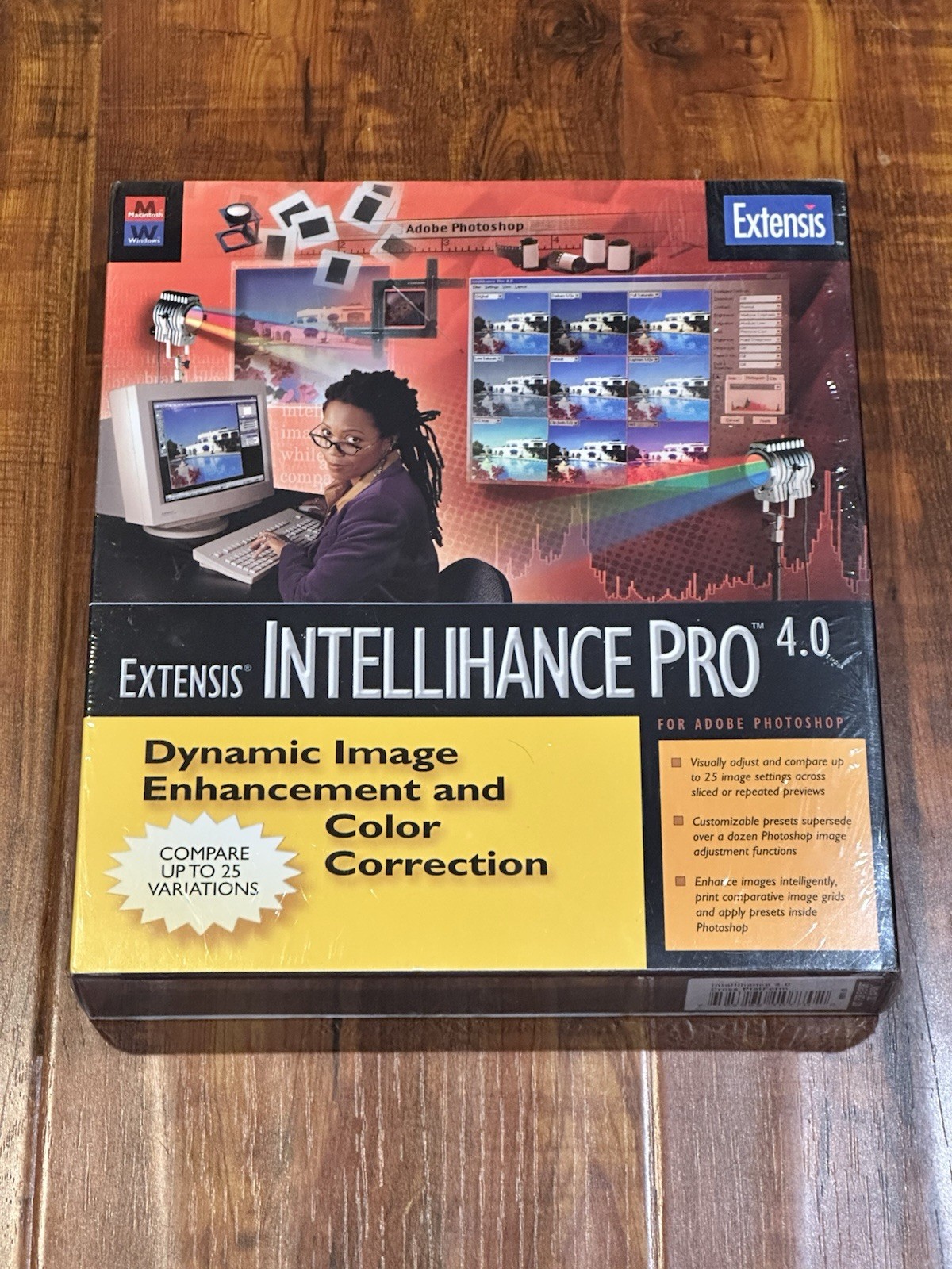 Rare Vintage 1998 Extensis Intellihance Pro 4.0 Mac PC Photoshop - New & Sealed