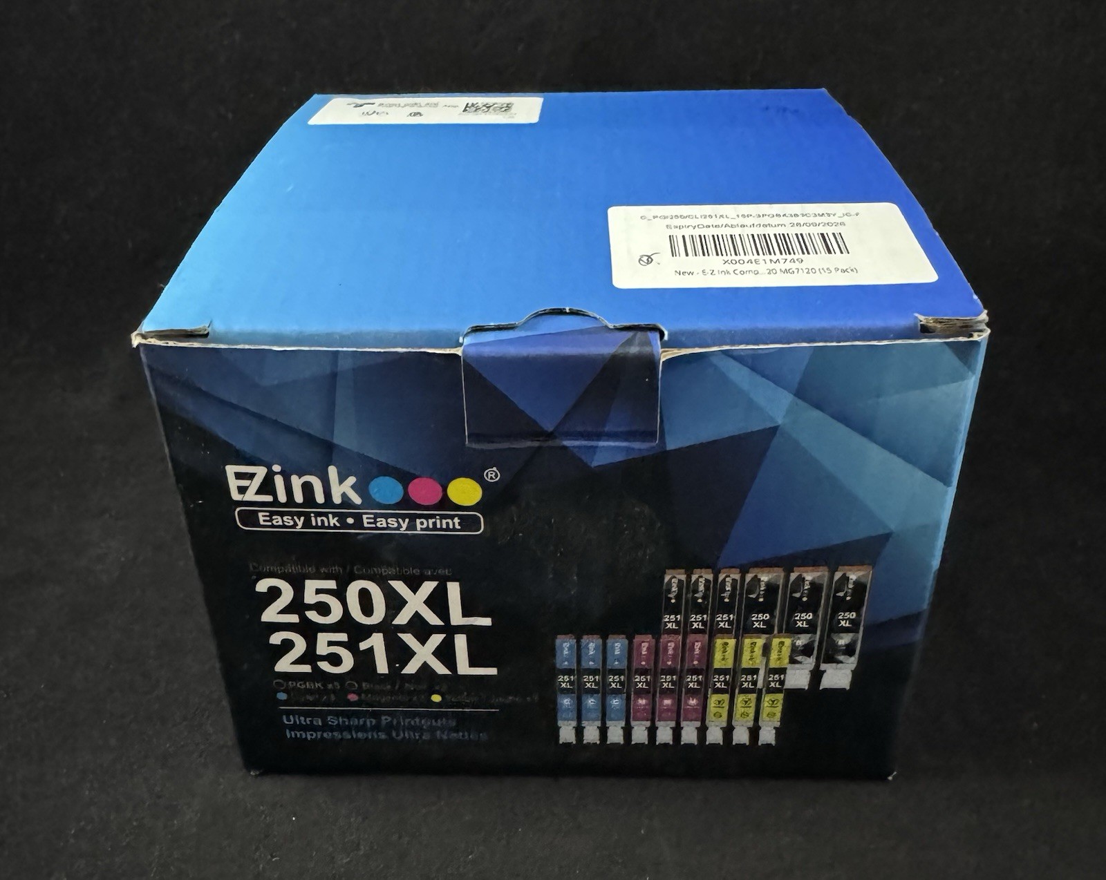 EZink 250XL 251XL 15-pack Printer Ink Cartridges