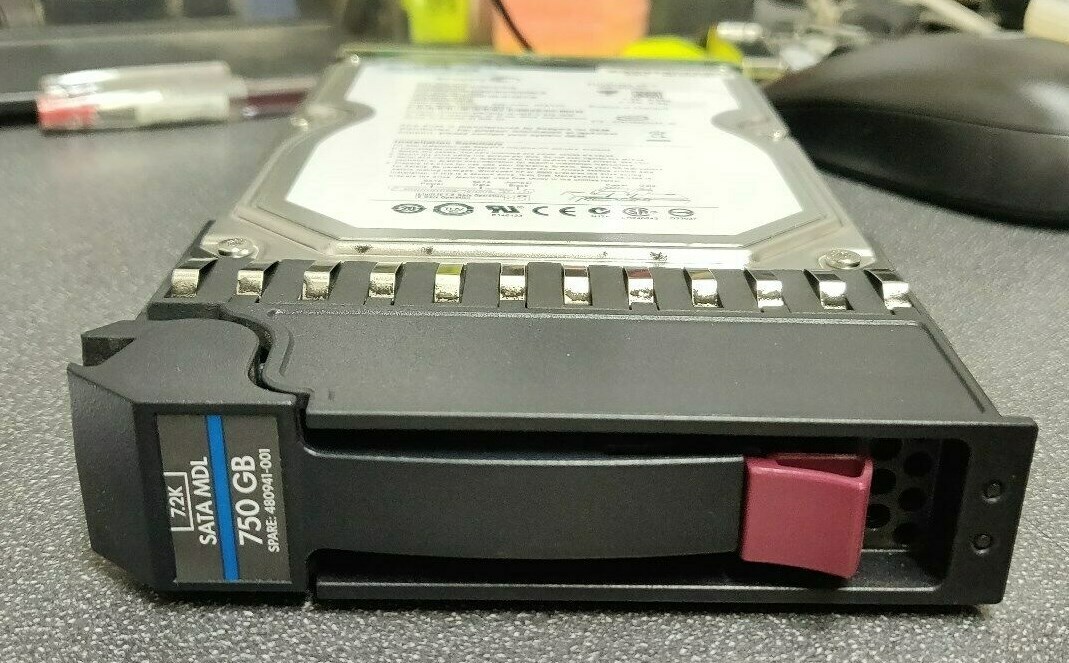 HPE AJ739A 480941-001 481275-001 750GB 7.2K RPM SATA MDL 3.5" MSA2 Hard Drive  