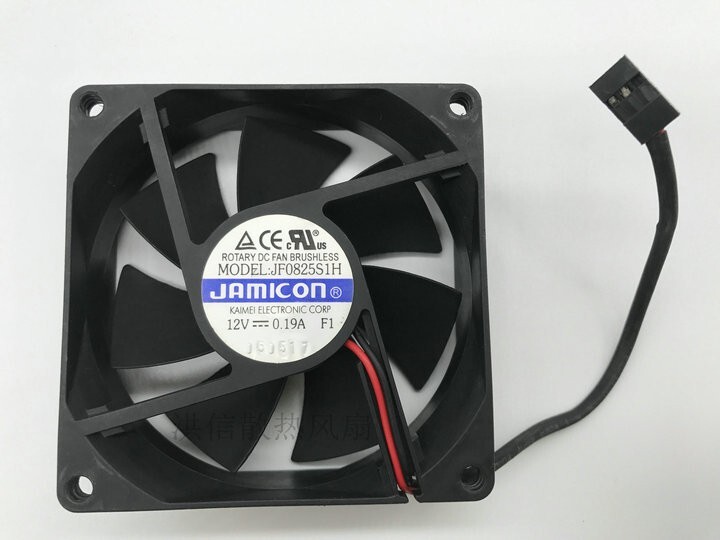 JAMICON 8025 JF0825S1H DC12V 0.19A 8CM Chassis/Power Cooling Fan