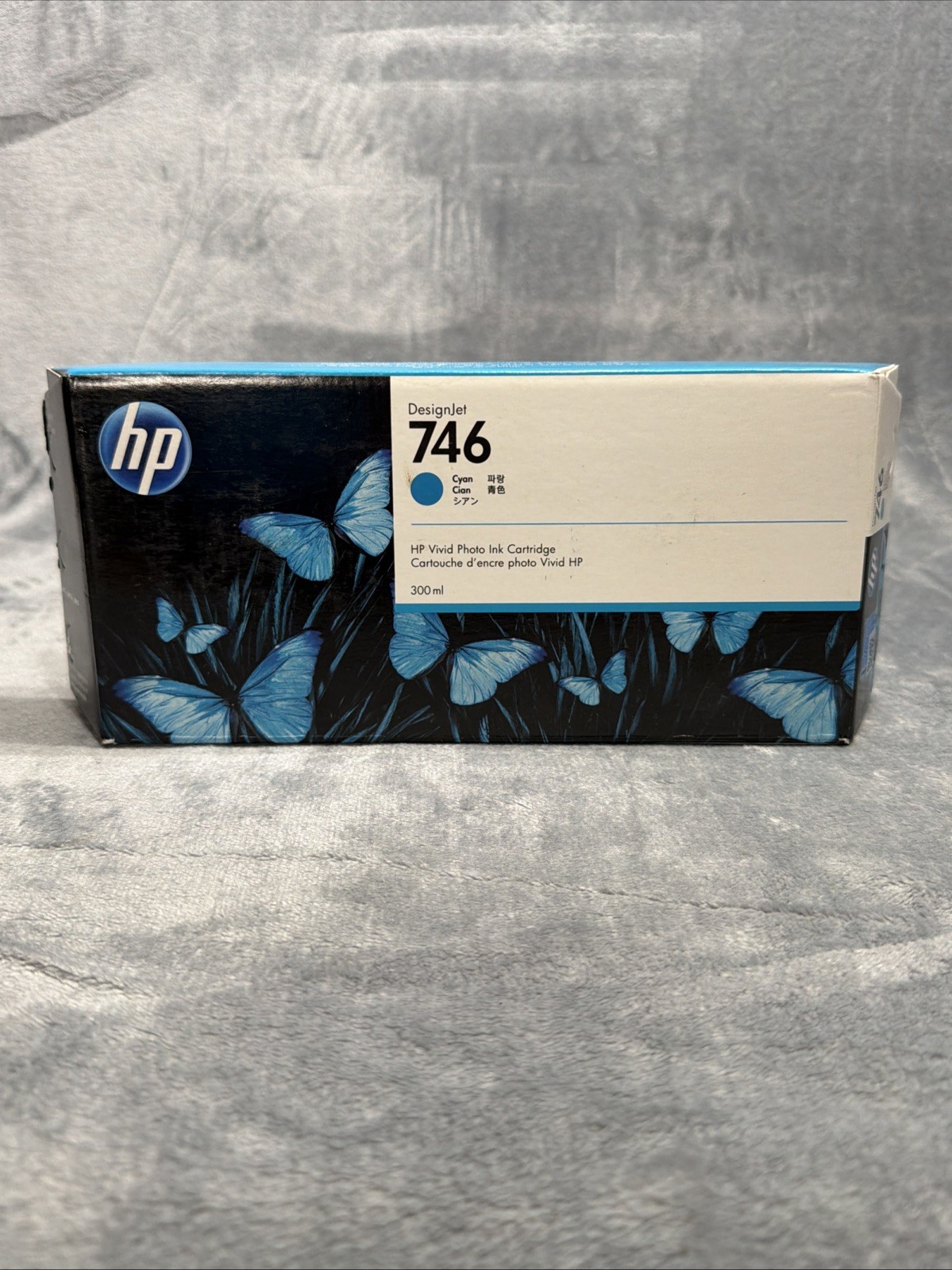 Genuine HP 746 Cyan 300ml Ink Cartridge P2V80A DesignJet Z6 Z9 Expired May 2024