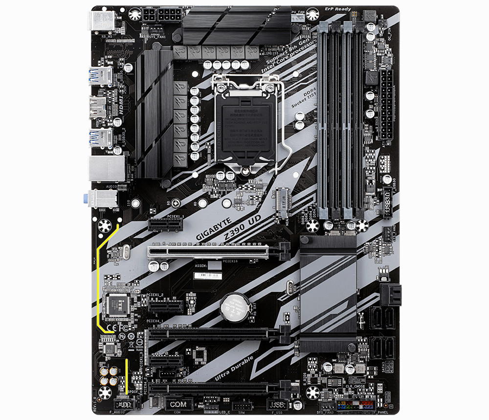 ATX Z390 UD Motherboard 1151 ddr4 Gigabyte Technology M.2 usb3.1 4 memory slot