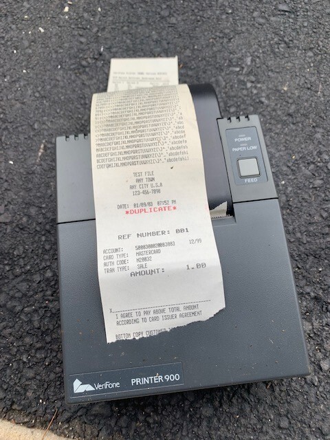 PRINTER VERIFONE 900