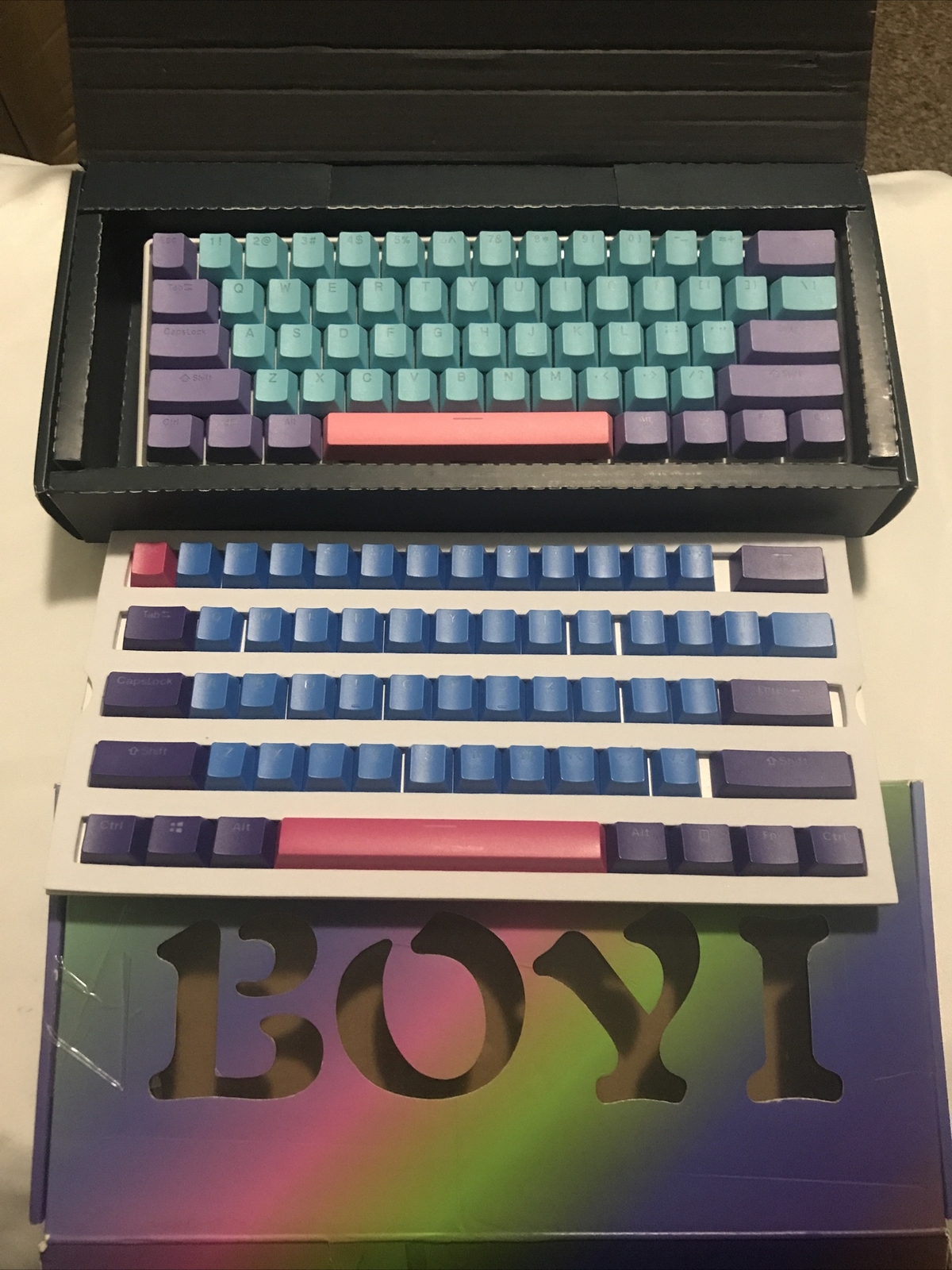 BOYI 60% Mechanical Gaming Keyboard,BOYI 61 Mini RGB Cherry *Plus Extra Keycaps