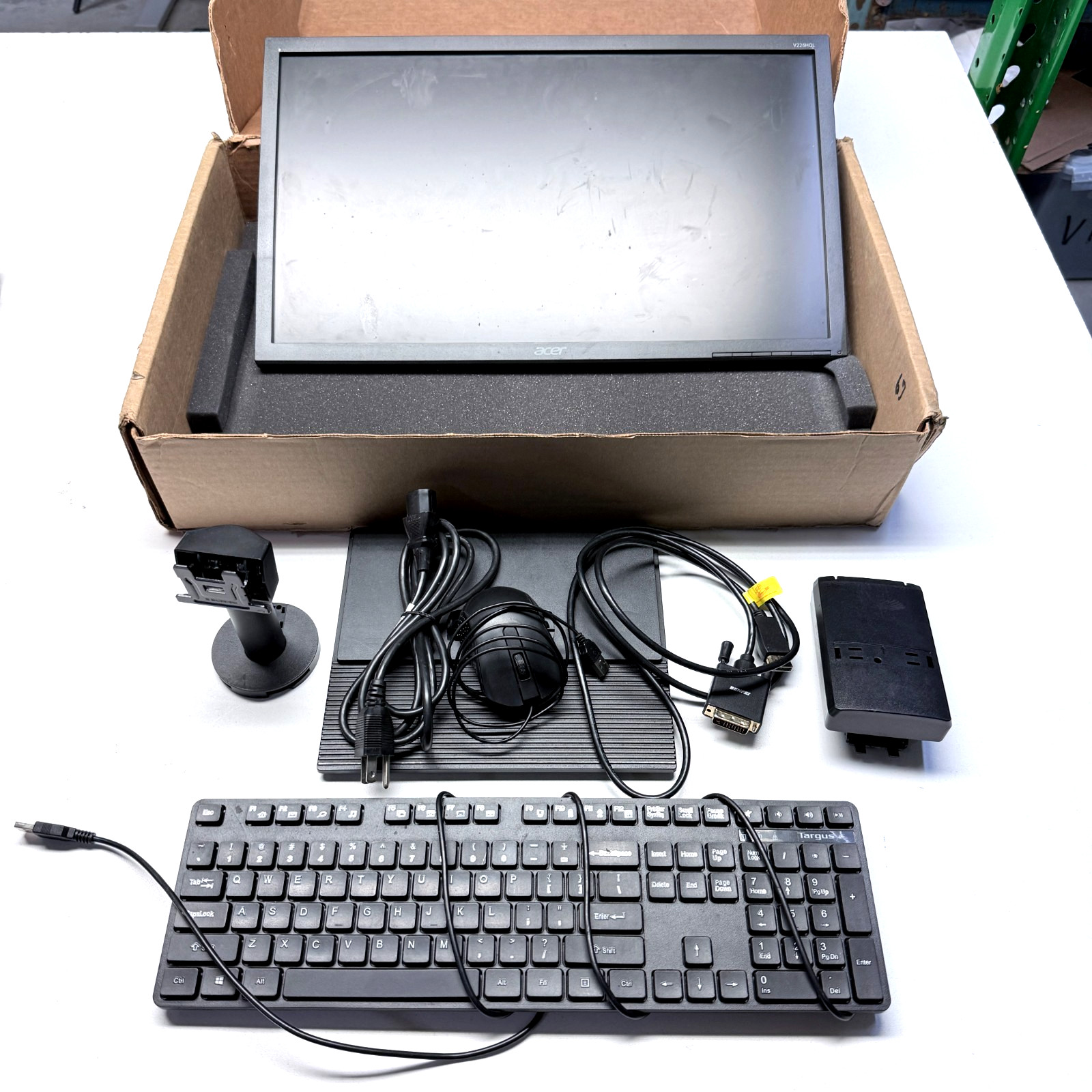 Acer V6 V246HQL 23.6" VA LED Computer Monitor - UM.UV6AA.001 w/ Accessories