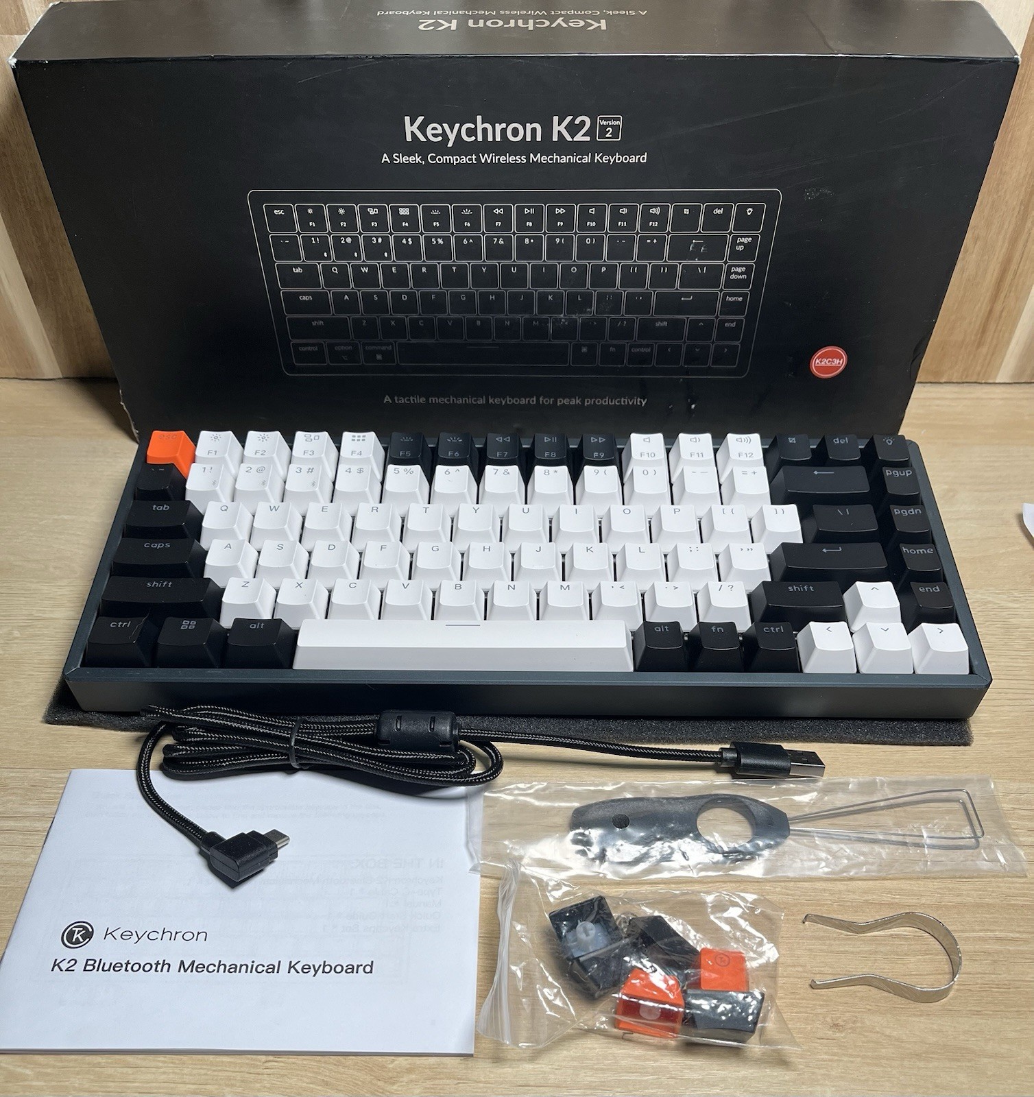 Keychron K2 Version 2 Wireless Mechanical Keyboard-K2C3H