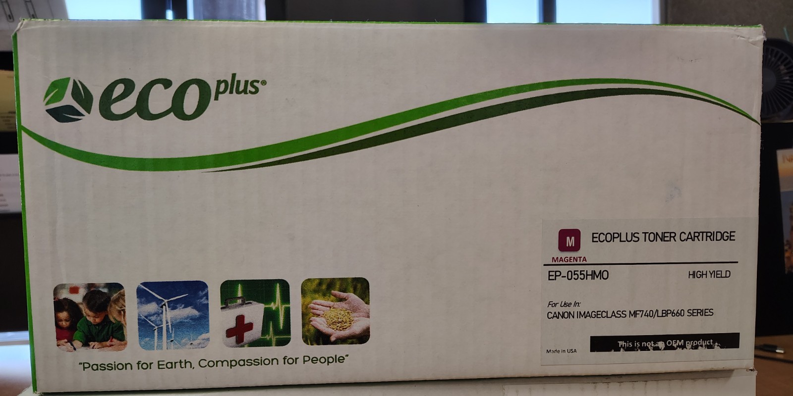 ECO PLUS Premium Toner Cartridge Magenta EP-055HMO Laserjet Printers NEW