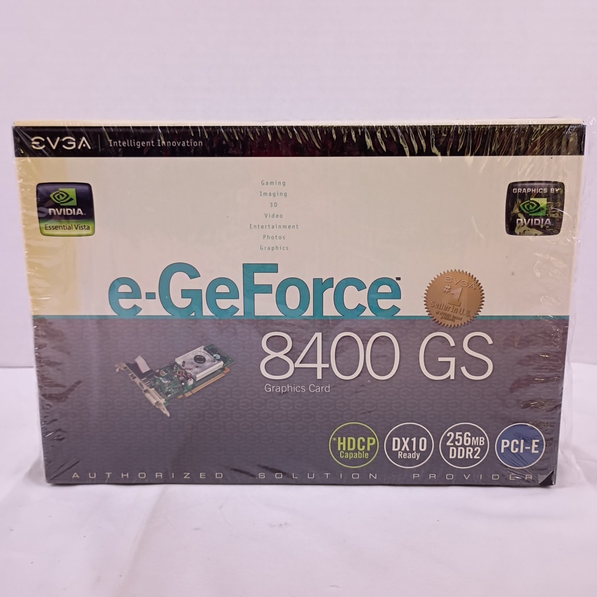 EVGA nvidia e-GeForce 8400 GS  graphics card 256mb DDR2 PCI-E