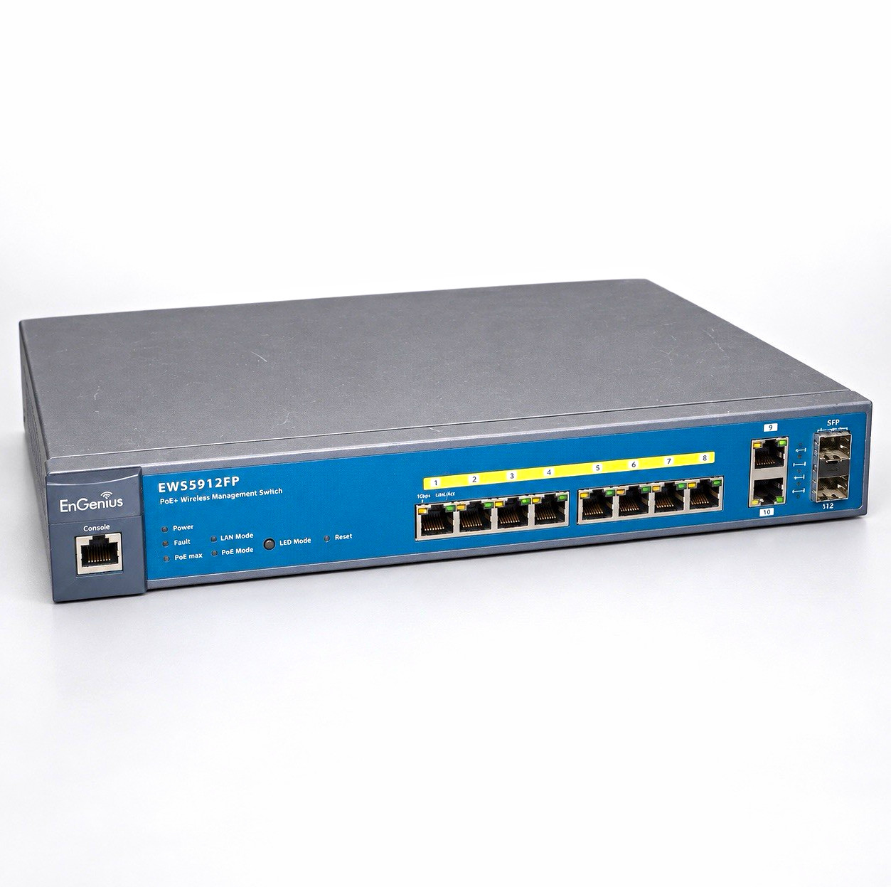 EnGenius EWS5912FP 8-Port Gigabit Fully Managed PoE+ Rack Switch w/ SFP