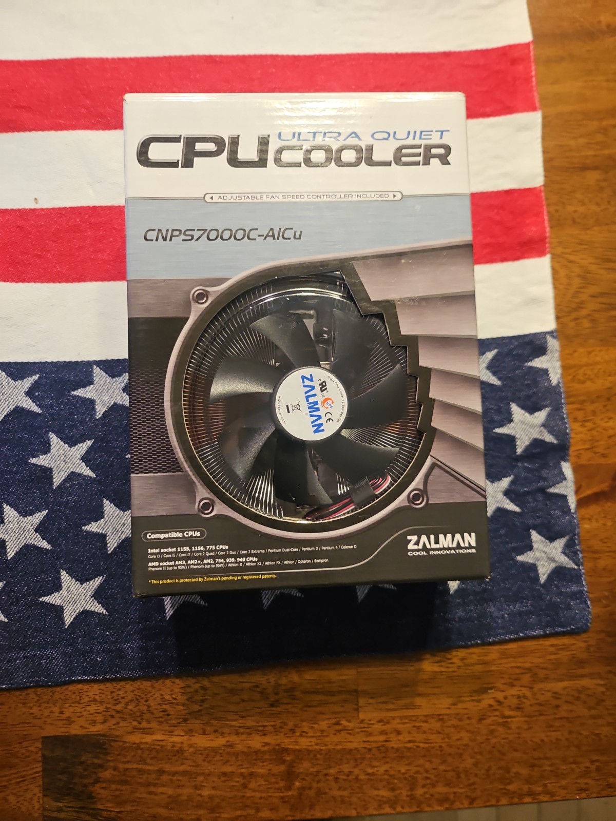ZALMAN CNPS7500 ALCU Blue Led ULTRA QUIET CPU COOLER FAN New