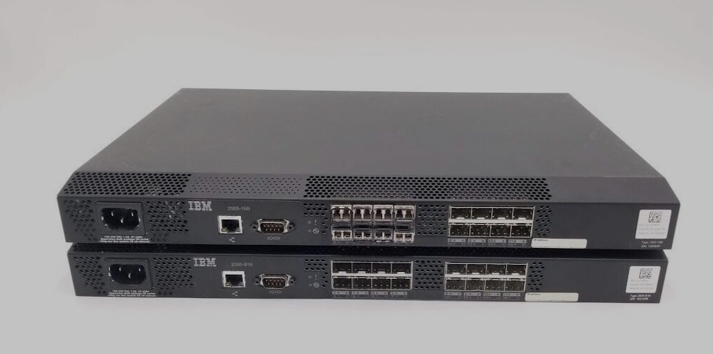 LOT OF 2 IBM TotalStorage w/  2005-B16 External Switch