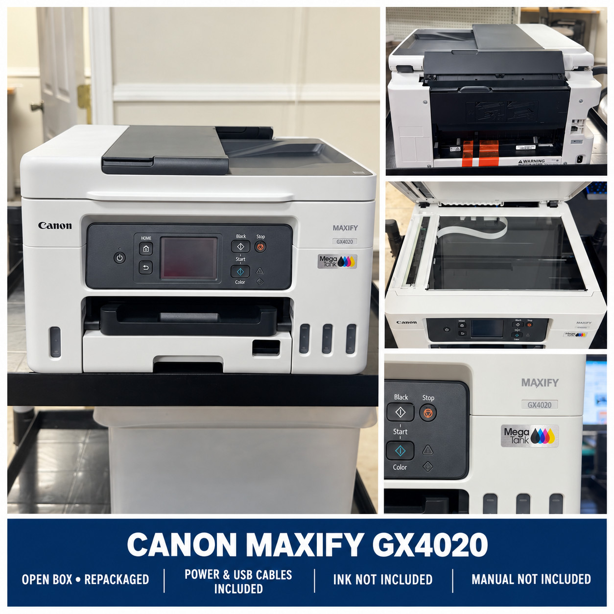 Canon MAXIFY GX4020 Wireless All-in-One MegaTank Printer Unused  (NO INK )