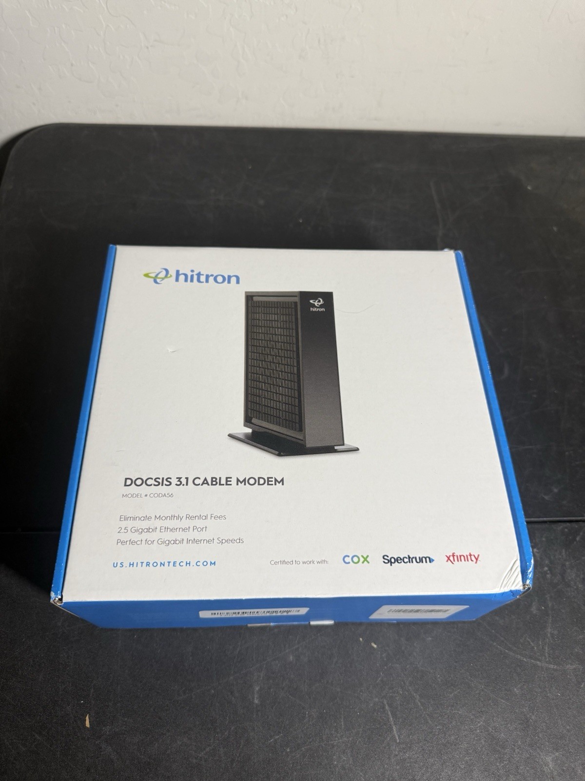 Hitron CODA56 DOCSIS 3.1 Cable Modem 2.5Gbps Xfinity Open Box NIB Black