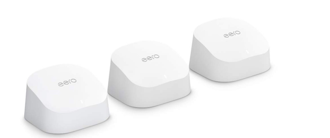 Amazon eero 6+ Plus mesh Dual Band wifi system Covers up to 4,500 sq. ft. 3-pack
