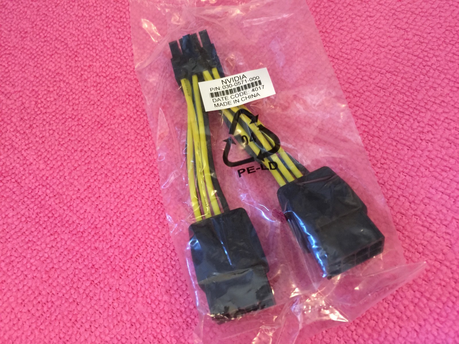 NVIDIA dual 8 to 8  Graphics Card Power Cable for Tesla K80  M4x M6x Series
