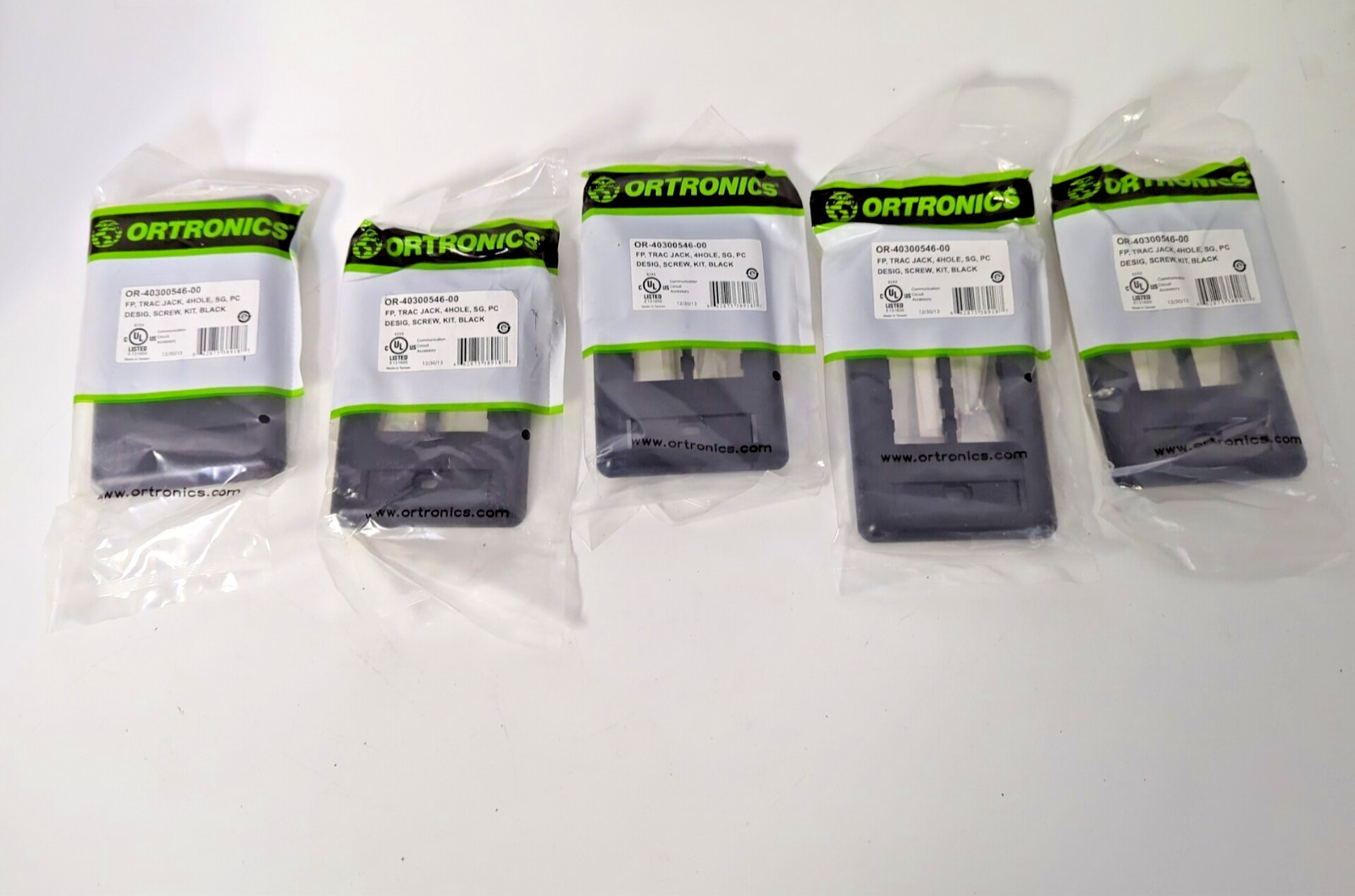 LOT OF 5 ORTRONICWS  OR-40300546-00 KIT BLACK