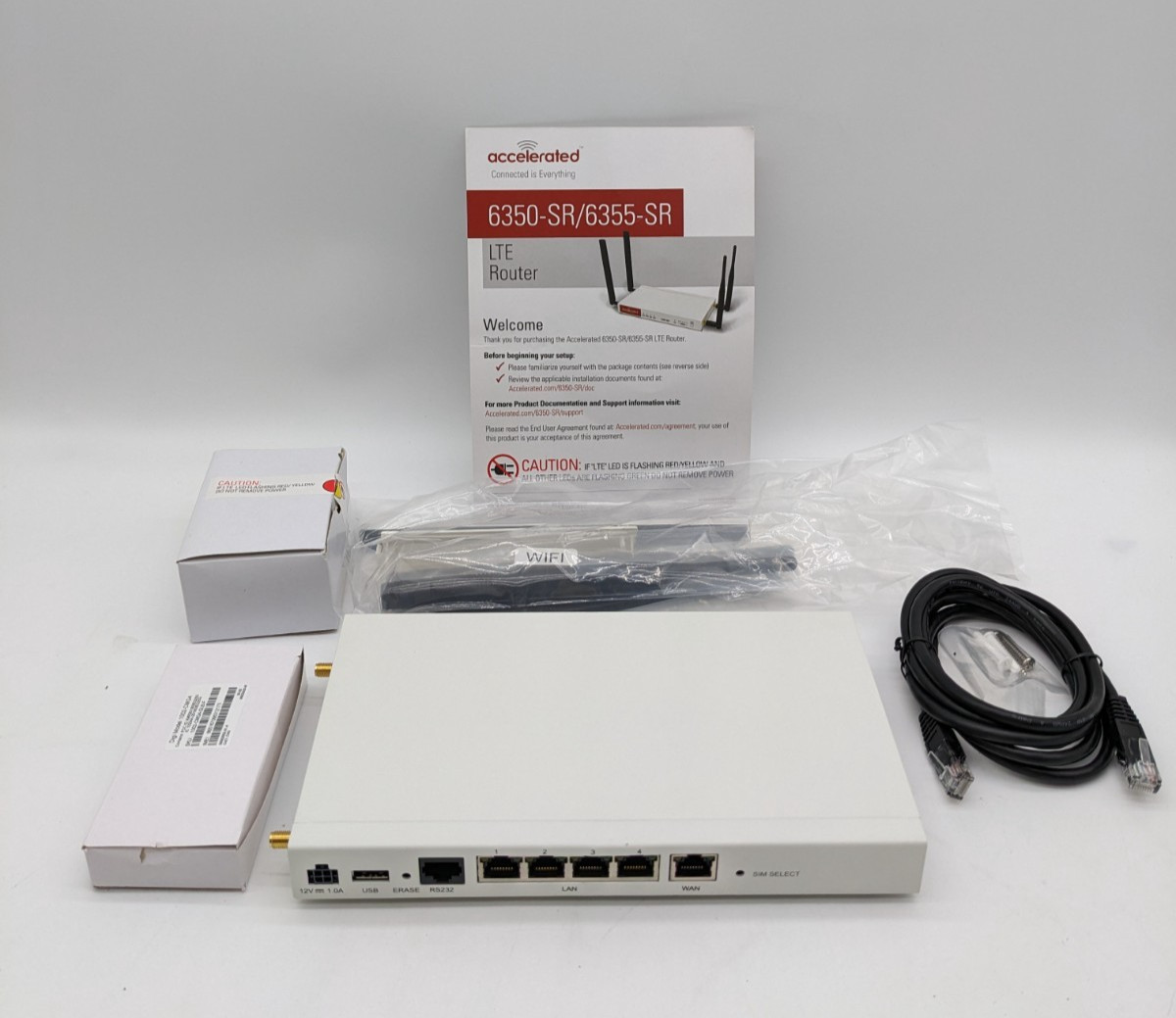 Accelerated Concepts Digi Model 6350-SR  Router 4x LAN Ports, 4x Antenas