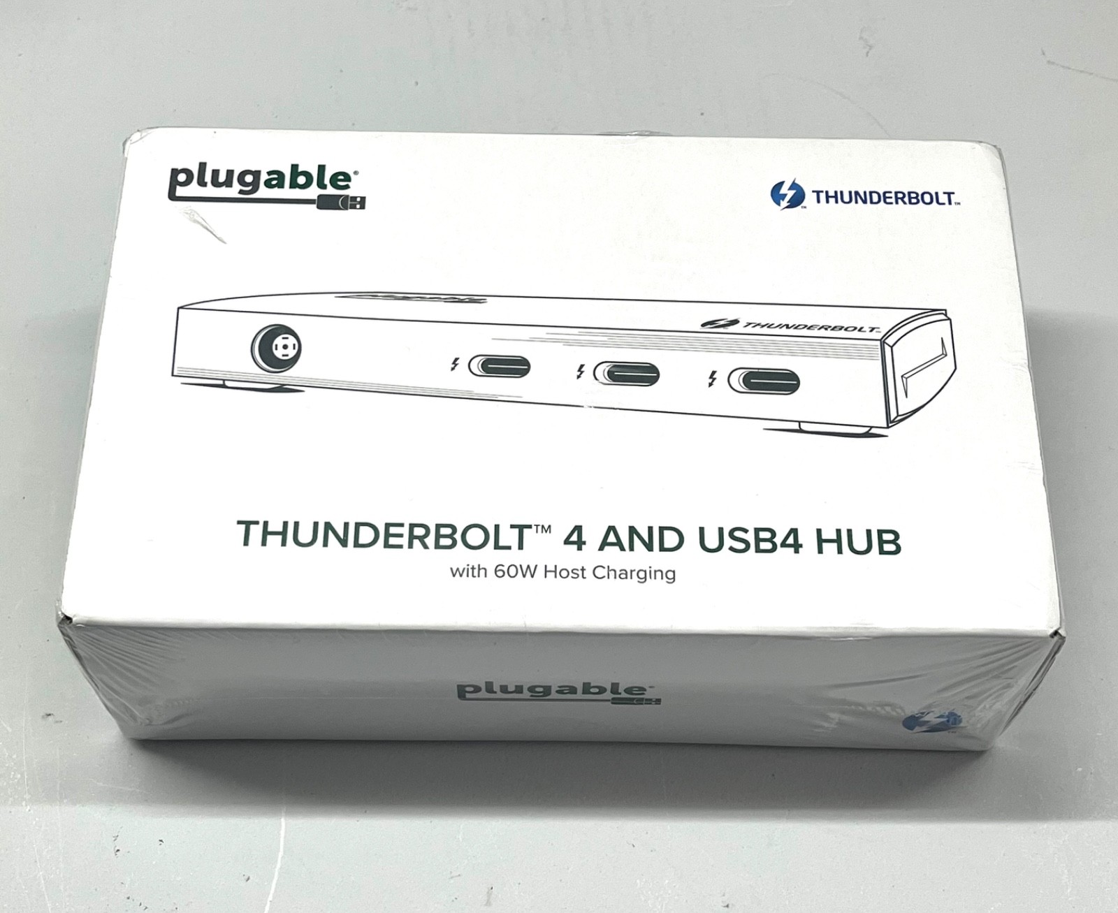 Plugable Thunderbolt 4 & USB4 Hub Single 8K/Dual 4K Displays, 60W Host Charging