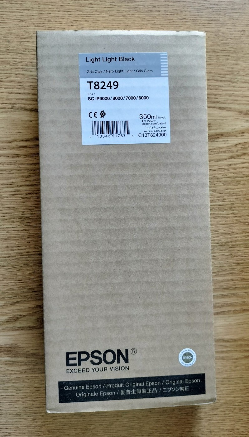 04-2022 Epson T8249 Light Light Black Ink 350ml For SC-P9000/8000/7000/6000